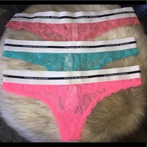 NWT Victoria’s Secret logo Thongs